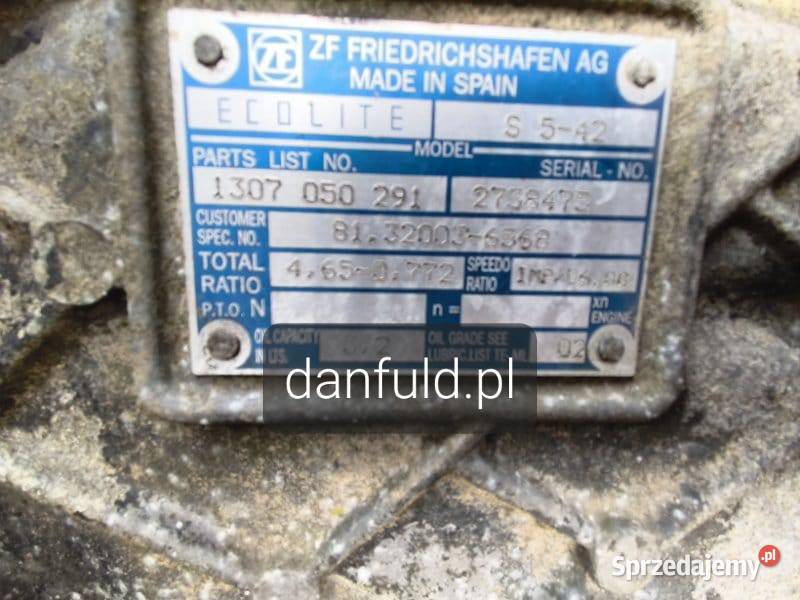 Skrzynia biegów MAN S542 Łódź