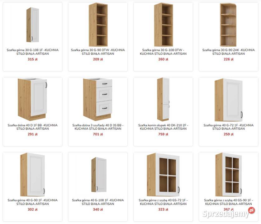 Kuchnia meble kuchenne do montażu fronty mat Bytom