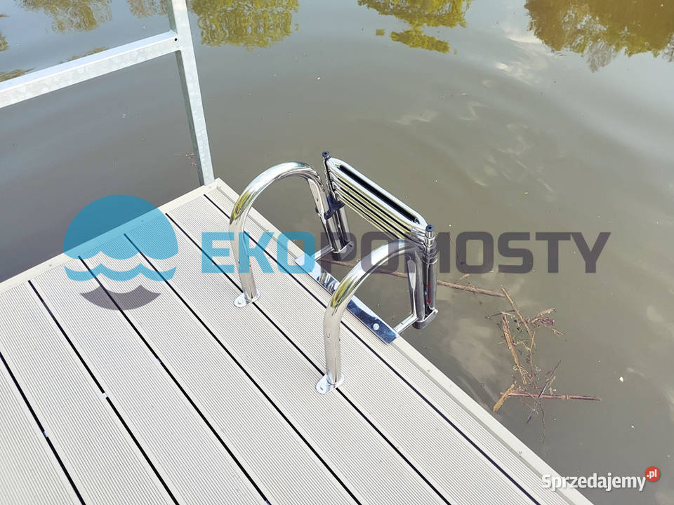 Drabinka kąpielowa pomostowa basenowa ze stali Szczecin