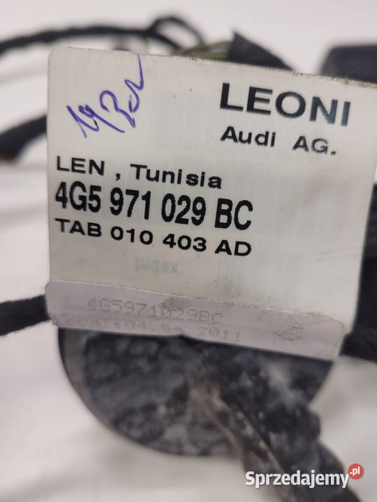 WIĄZKA DRZWI LEWY PRZÓD AUDI A6 C7 4G5971029BC Przystajń