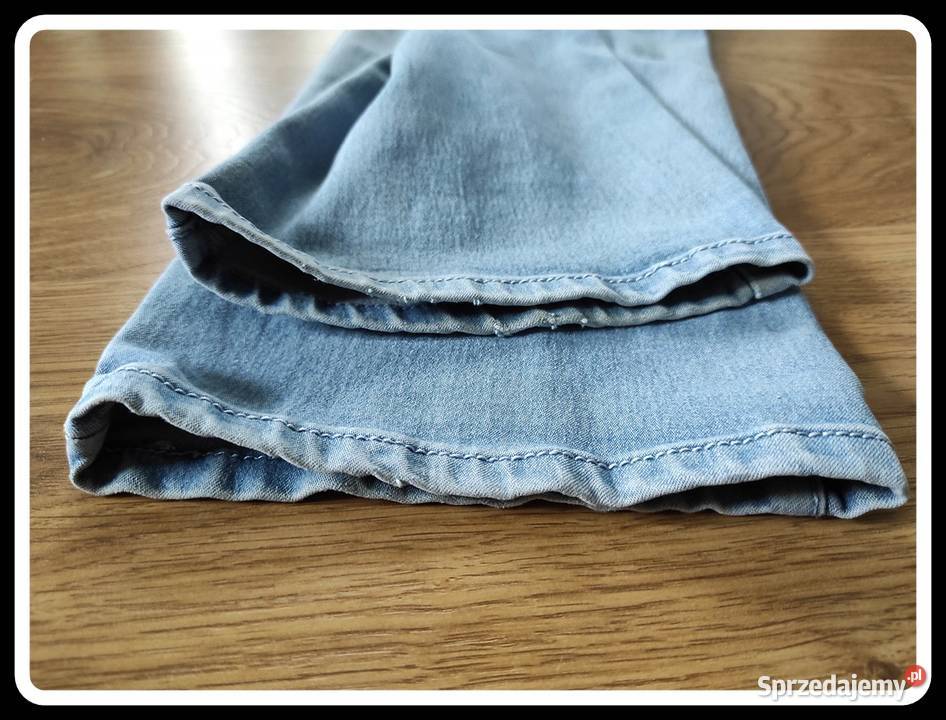Jasne spodnie jeansowe damskie 44 XXL Miss
