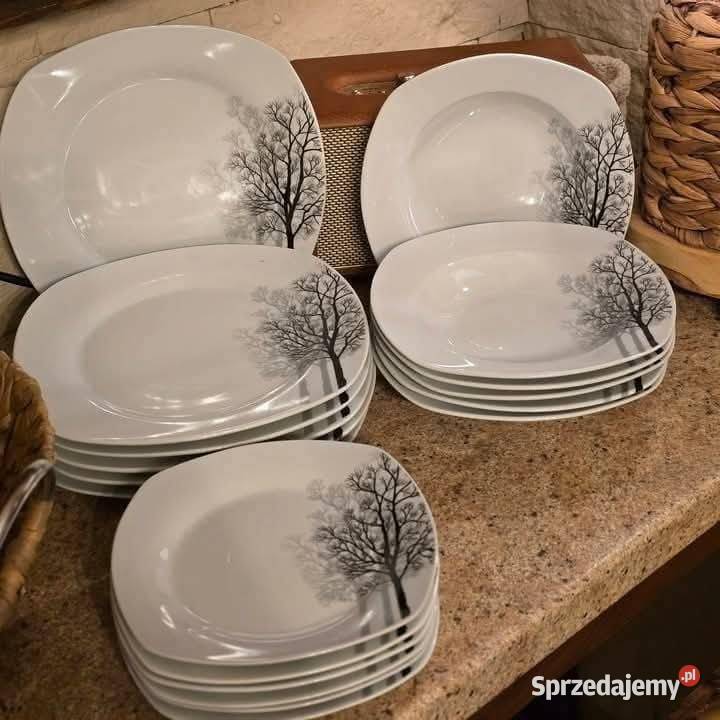 Zestaw talerzy 18 elementów Łódź