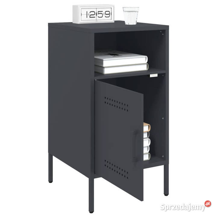 Szafka nocna antracyt 36x39x68 stal WM843070 Warszawa