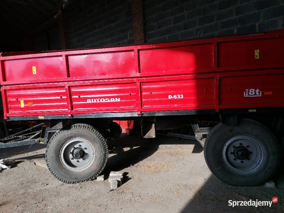 Przyczepa rolnicza 6ton Sanok D633 hl Kutno sprzedam