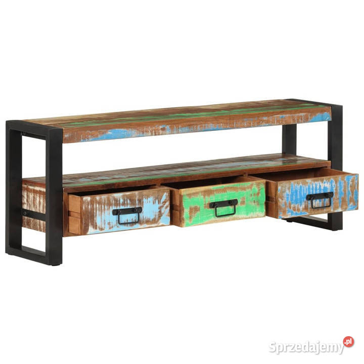 Szafka pod TV 120x30x45 lite drewno z odzysku RTV mazowieckie Warszawa