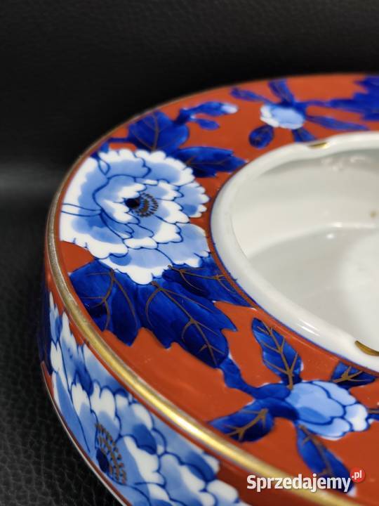 Zabytkowa Porcelanowa Japońska Popielnica Poddębice