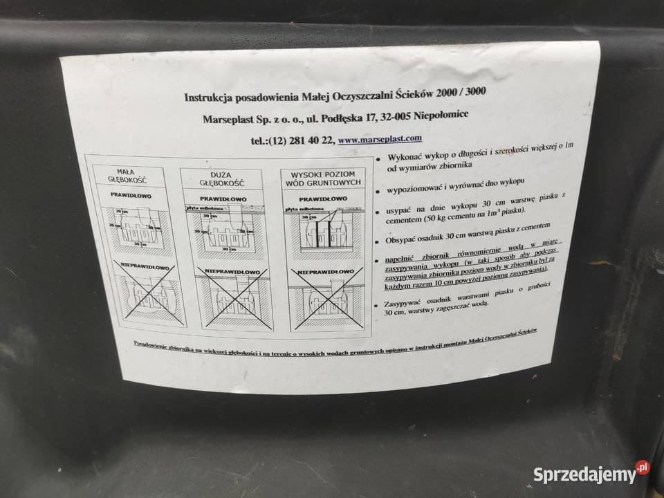 Oczyszczalnia ścieków z Zbiornik 2m3 Nowy Radymno sprzedam