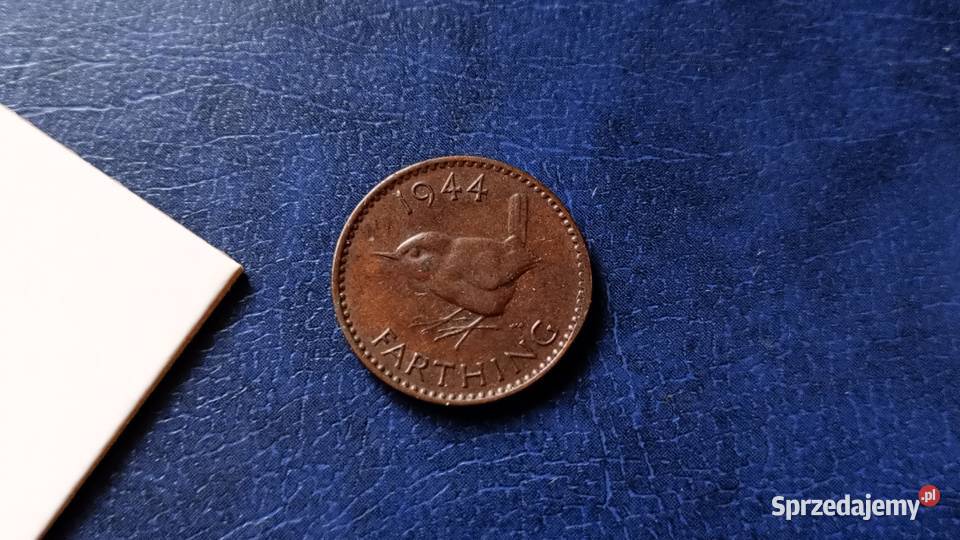 Stare monety Farthing 1944 WIelka Brytania Lesko