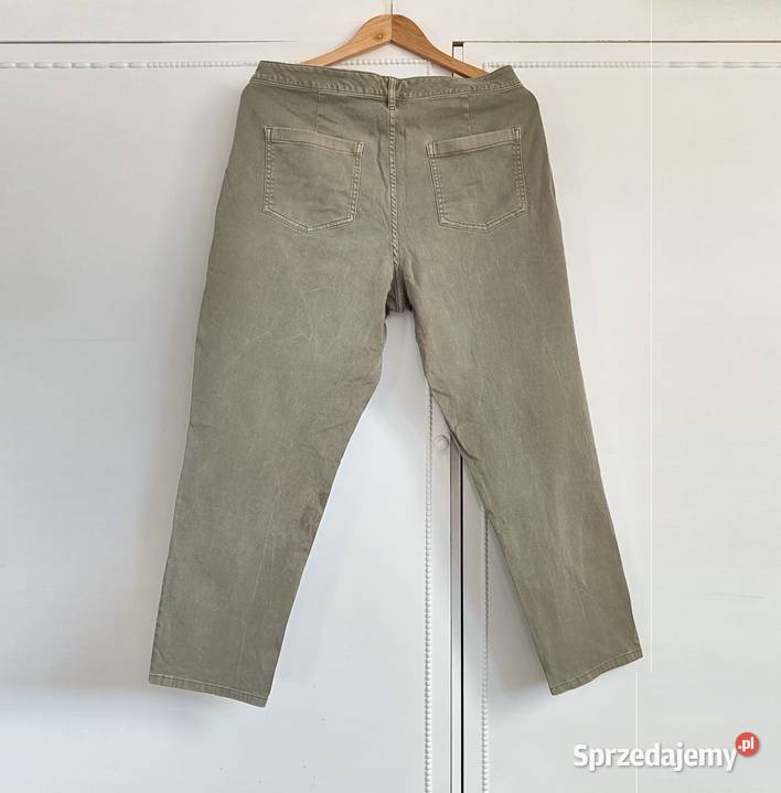 Wygodne oliwkowe spodnie FF plus size 46 3XL Rozmiar 46 Spodnie zachodniopomorskie Szczecin
