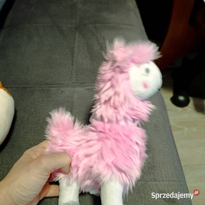 Lama futrzana różowa pluszak maskotka sprzedam