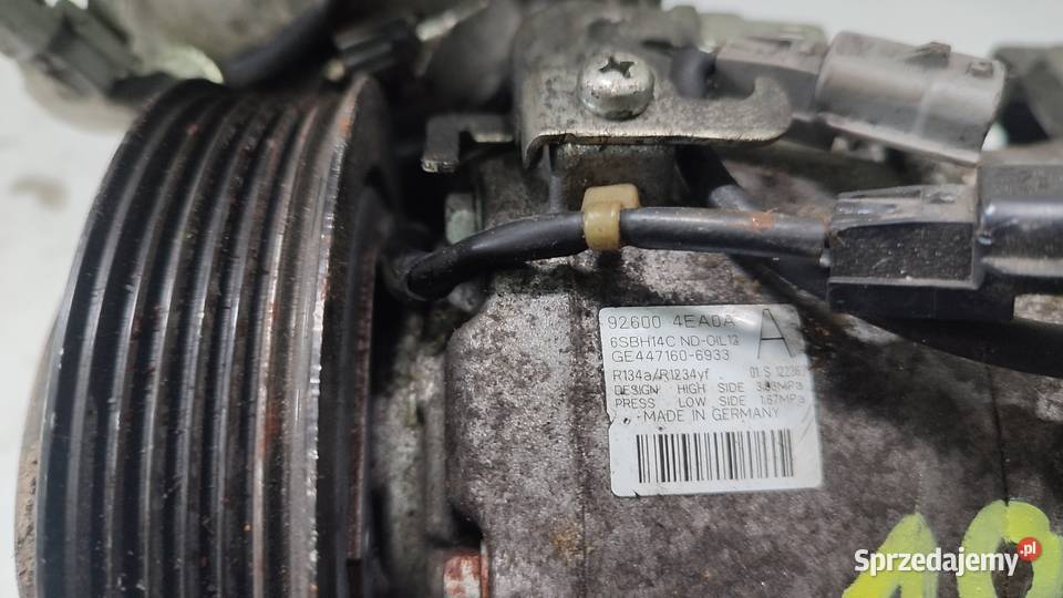 SPRĘŻARKA KOMPRESOR KLIMATYZACJI NISSAN QASHQAI Kompresory klimatyzacji