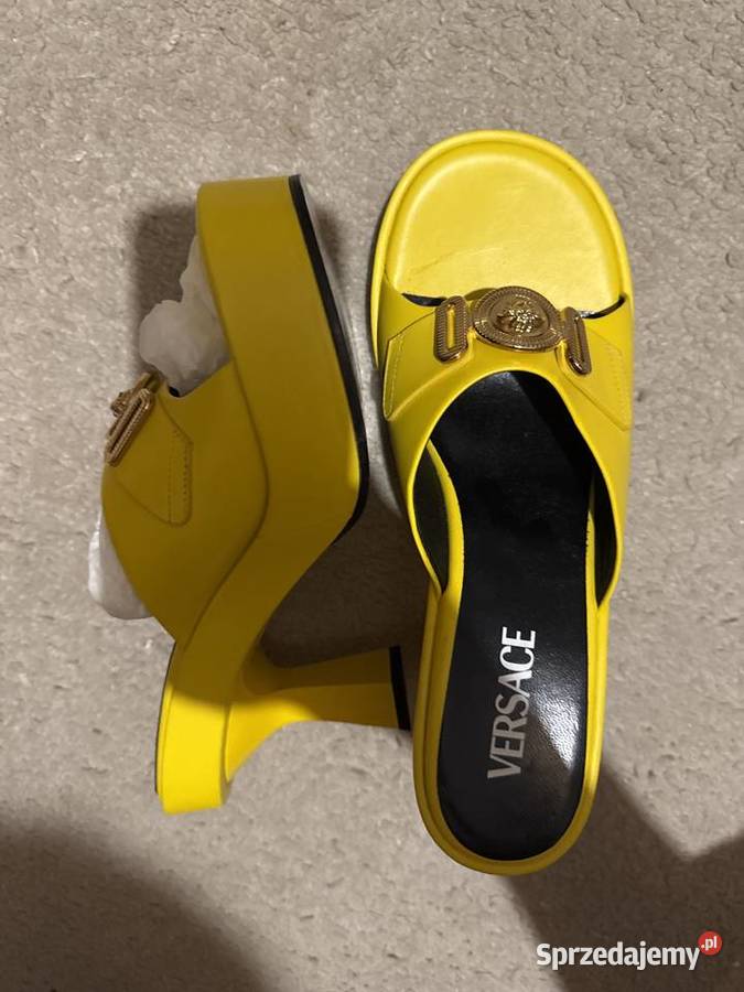 Buty Versace41 żółte ze złotymi elementami Wodzisław Śląski