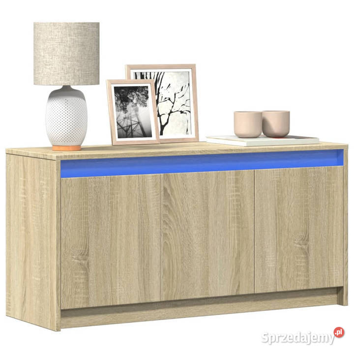 Szafka pod TV z LED dąb sonoma 100x34x50 Warszawa