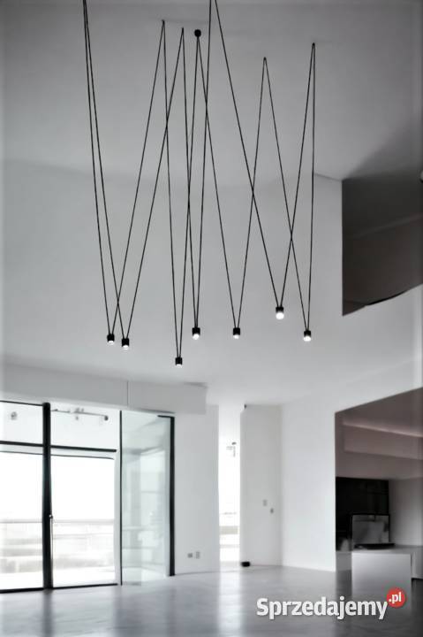 Długa lampa wisząca do wysokich pomieszczeń Rzeszów
