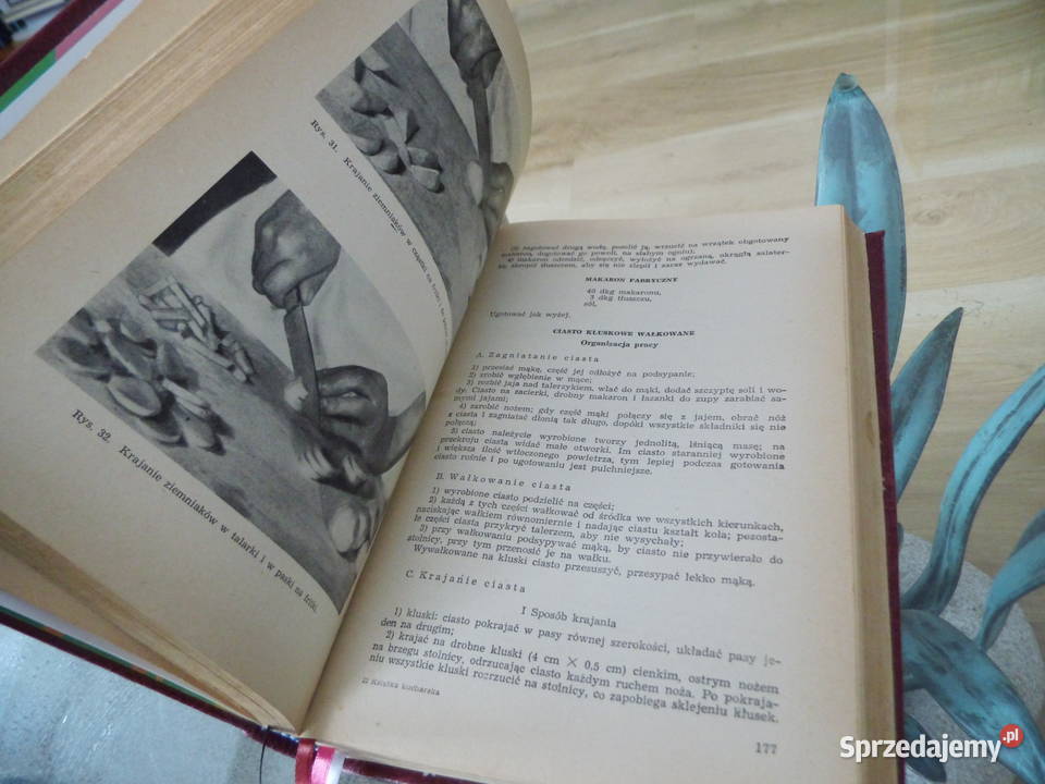 Stara książka kucharska Prezent Oprawa skórzana Radzewice