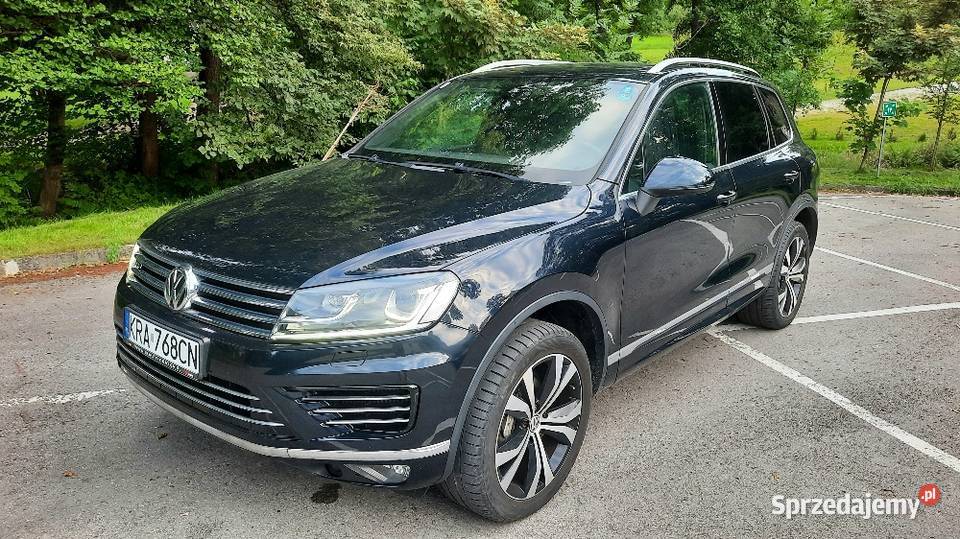 Volkswagen Touareg II 30TDI 204 99tkm RLINE Navi elektrochrom. lusterka boczne małopolskie Jaśkowice