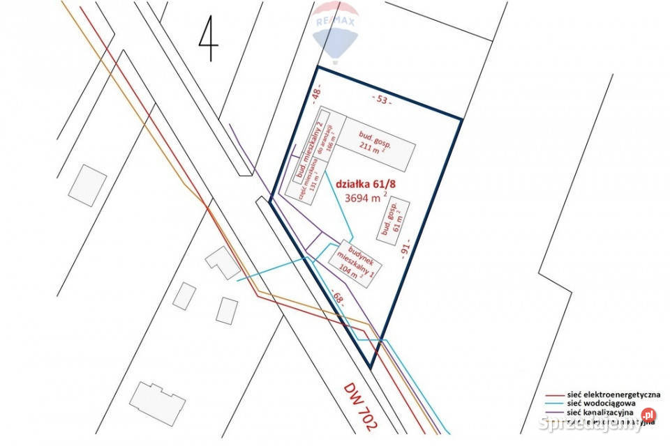 Dom w zabudowie siedliskowej Nowy Kawęczyn