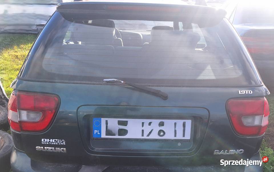 Klapa Tylnia Bagażnika Suzuki Baleno 19TD osobowe Wisznice
