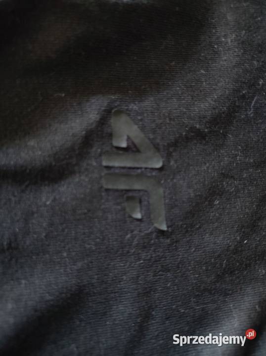 4F koszulka tshirt męski czarny klasyczny gładki