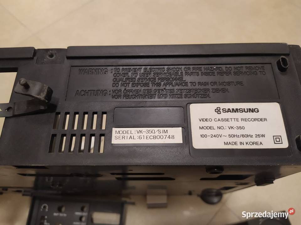 Magnetowid Samsung VK350 VHS części Stalowa Wola