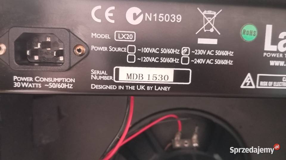 Wzmacniacz gitarowy Laney LX 20 20 W RMS Chorzów sprzedam
