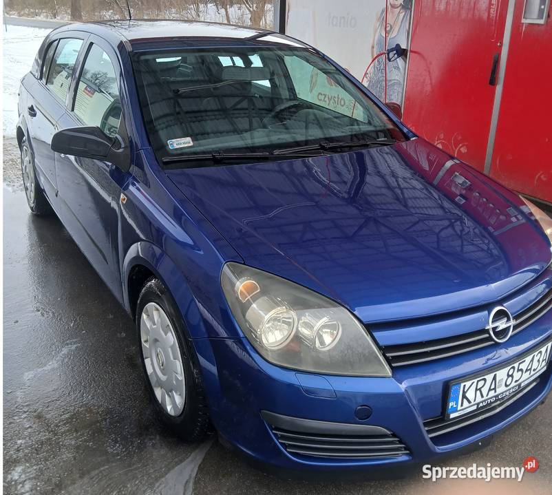 Opel Astra 2004 16 benzyna LPG niebieski Wola Radziszowska