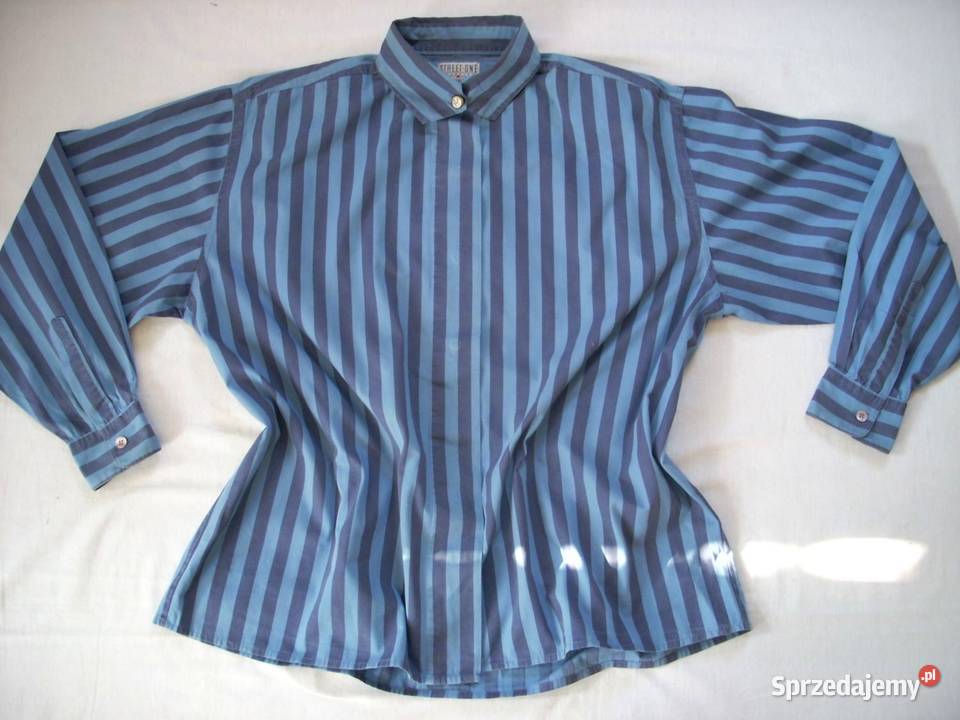 Koszula W Paski Bawełna 40 42