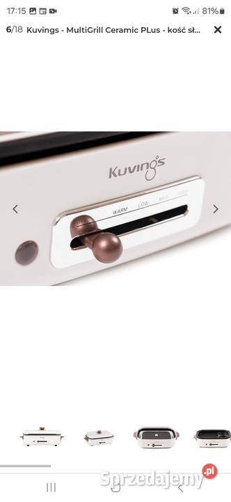 MultiGrill Ceramic plusKuvings w kolorze jasnego Chełmek