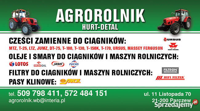 Przewód gumowy górny zbrojony płótnem URSUS C Rolnictwo lubelskie Parczew