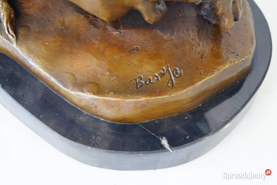 Figura myśliwska z brązu Atak psów na Jelenia sprzedam