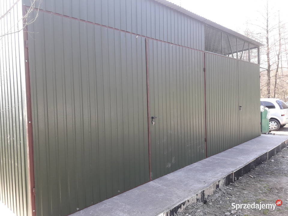 Garaż Blaszany Blaszak Garaże Blaszane Schowek 30m2 Lipsko
