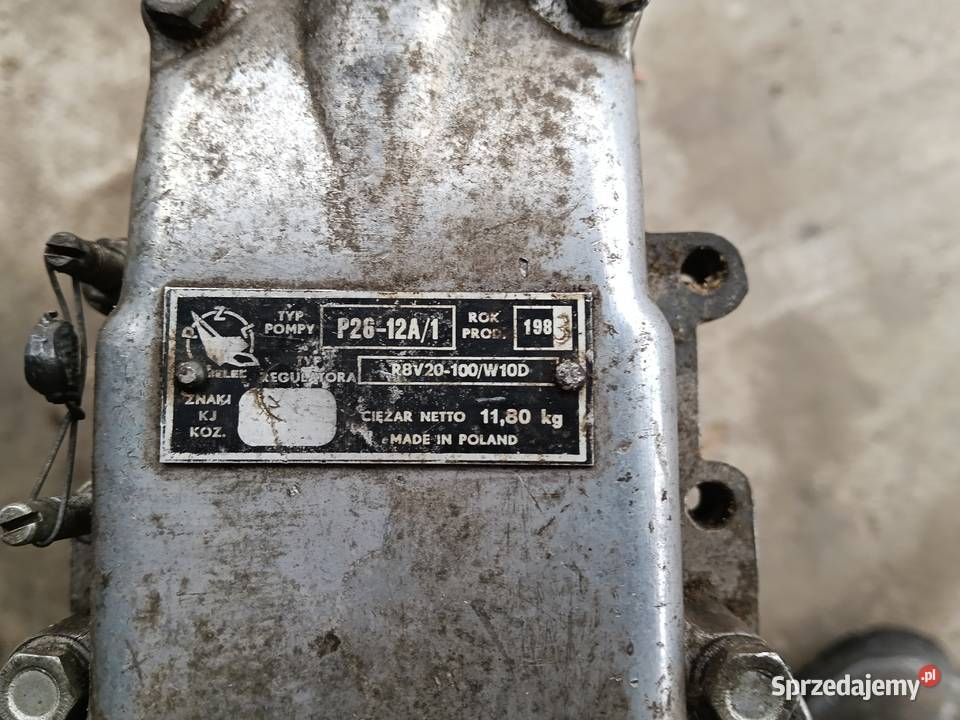 Pompa wtryskowa SW 400 Do kombajnów Do kombajnów Wąsosz