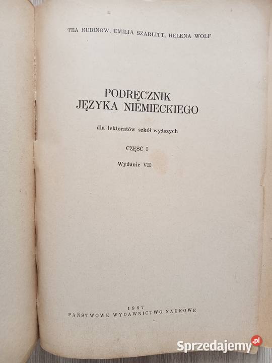Podręcznik języka niemieckiego cześć 13 T Rok wydania 1967 Książki do nauki języka obcego Kraków