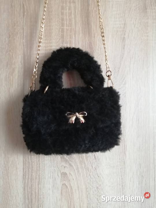 Torebka mała czarna do ręki i ramię Do ręki  śląskie Katowice