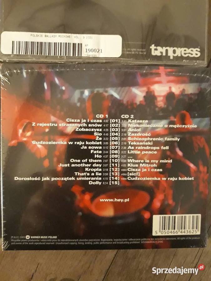 Polskie Ballady Rockowe HEY Live 2002 5 CD Rzeszów sprzedam