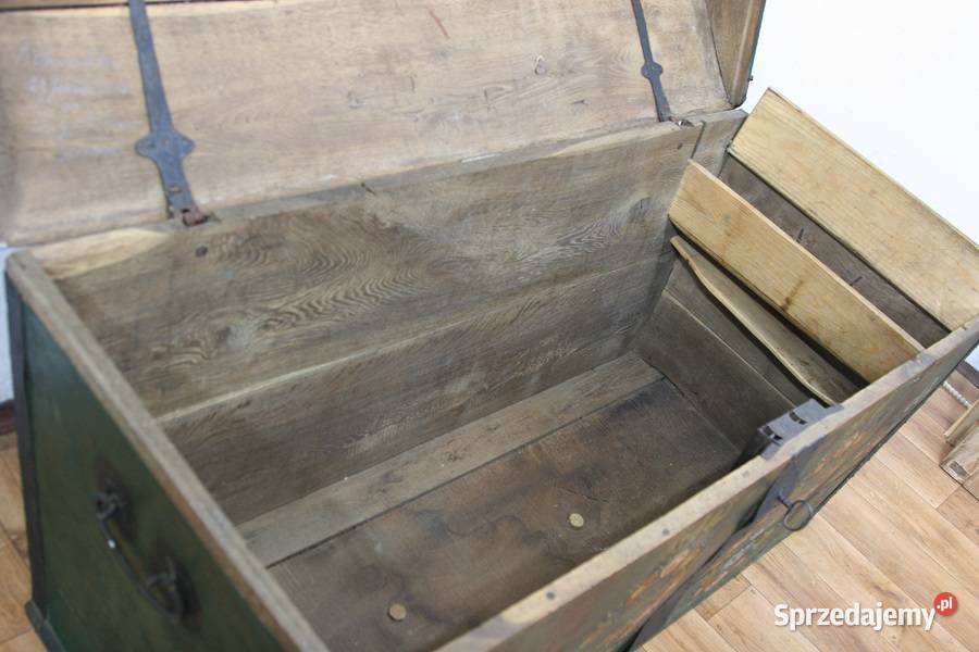 Oryginalny Kufer Malowany 1859 AntykiMarki Marki