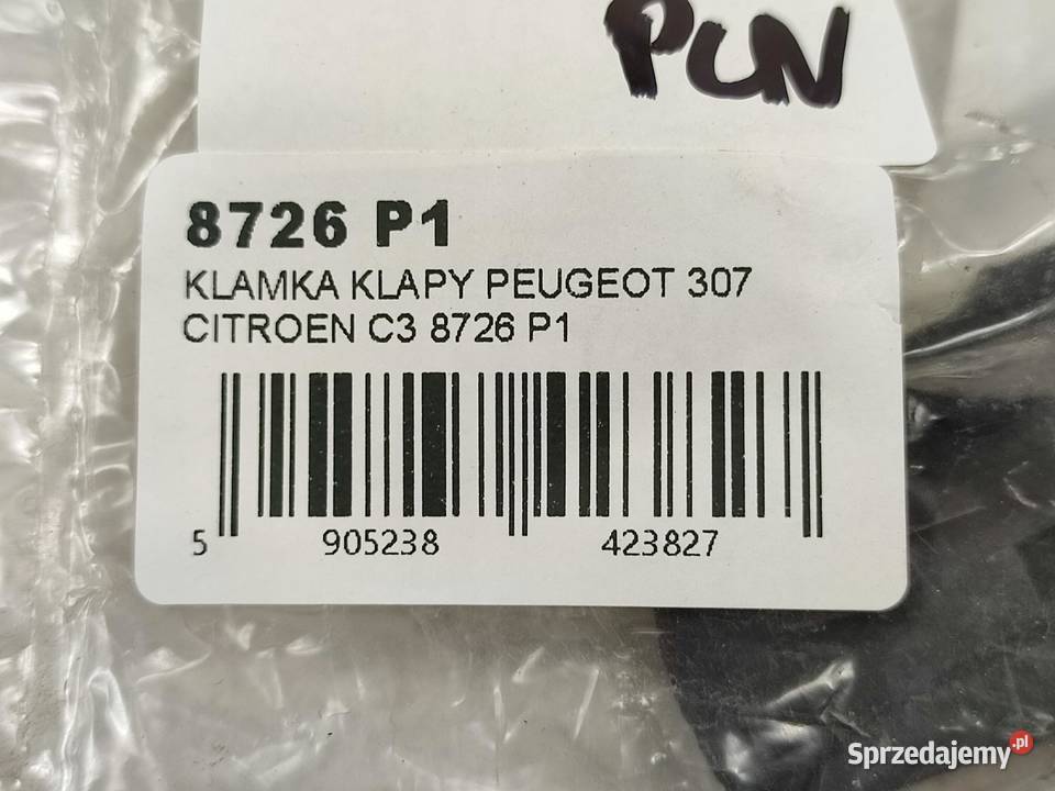 KLAMKA KLAPY CITROEN C3 I PLURIEL 20032010