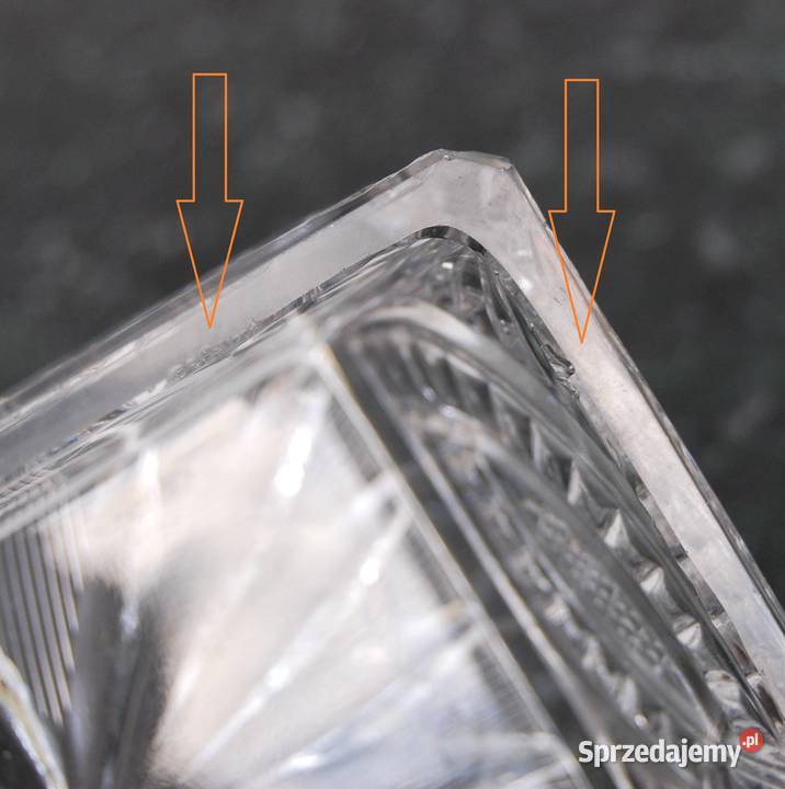 Kryształowa popielniczka z wieczkiem kryształ Pozostałe