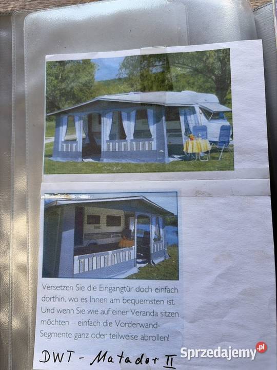 Przedsionek namiot przyczepiony kempingowej Sątopy