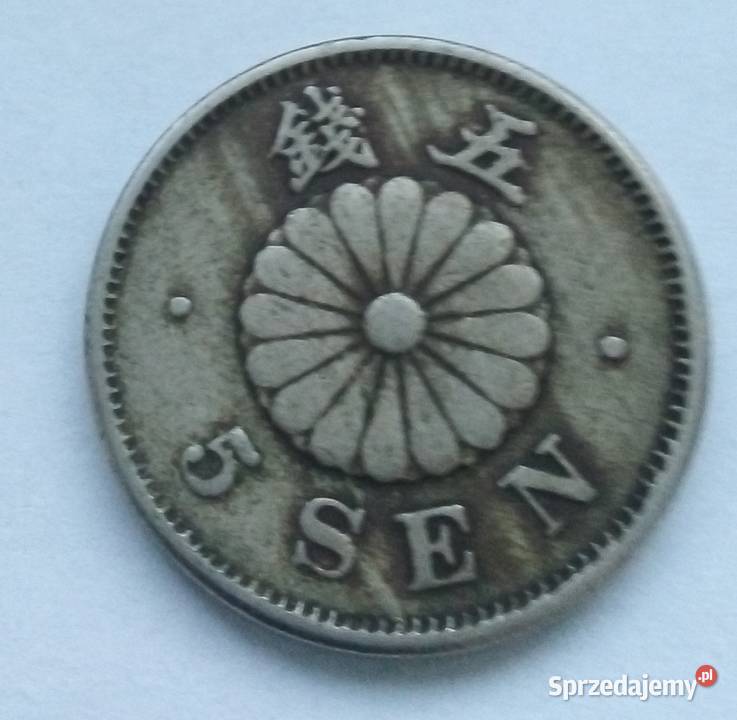 JAPONIA 5 SEN 23 1890 r MITSUHITO MIEDZIONIKIEL Legionowo sprzedam