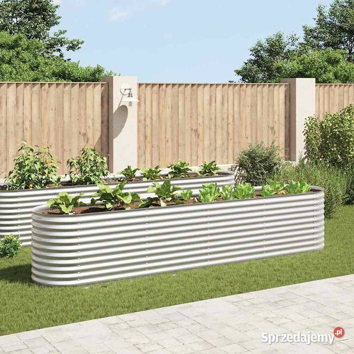 Podwyższona donica z galwanizowanej stali Warszawa sprzedam