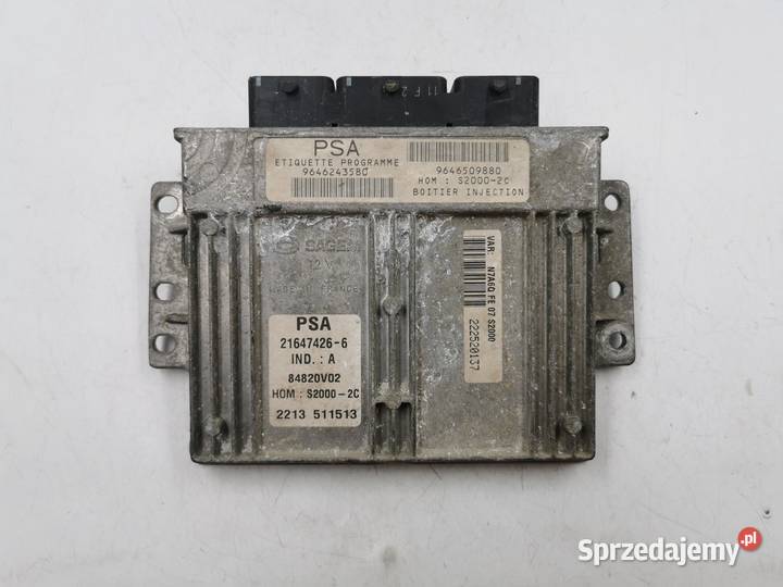 Sterownik Silnika Citroen Xsara 14 9646243580