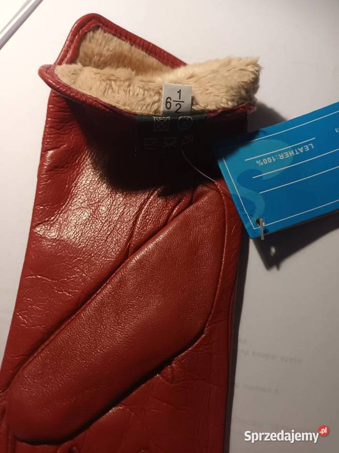 Rękawiczki skórzane damskienowe nie noszone Dla kobiet Wrocław