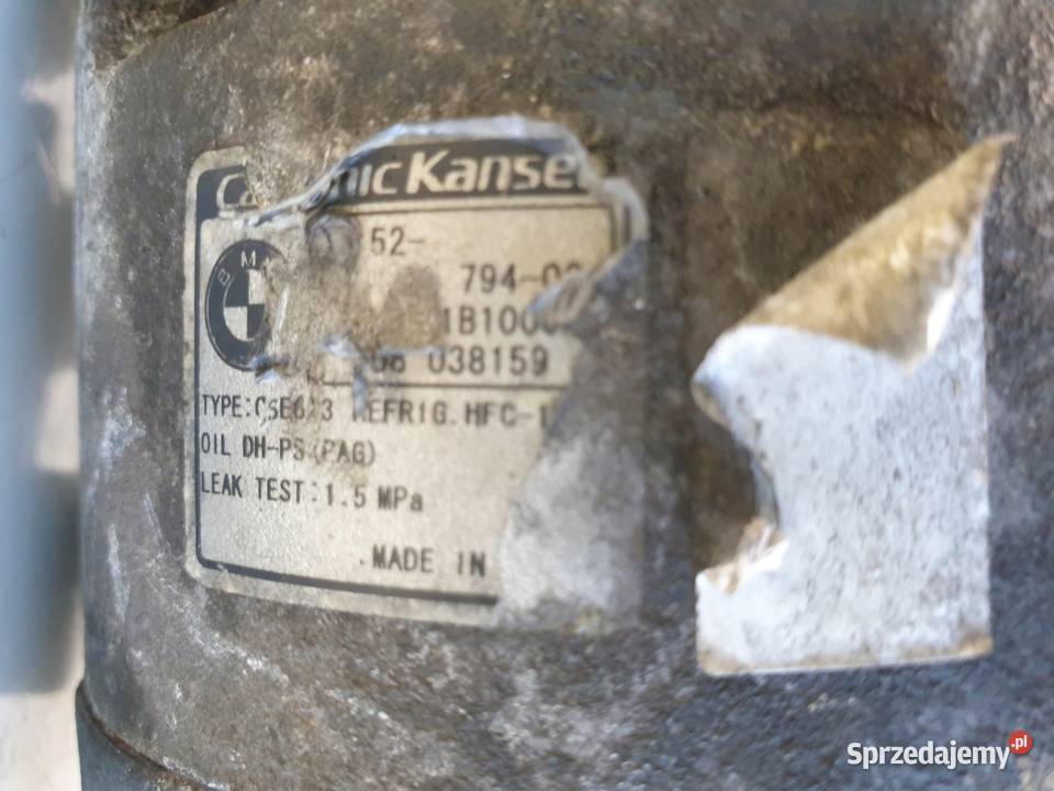 SPRĘŻARKA KLIMATYZACJI BMW E87 20 i pompa Kompresory klimatyzacji Chełm