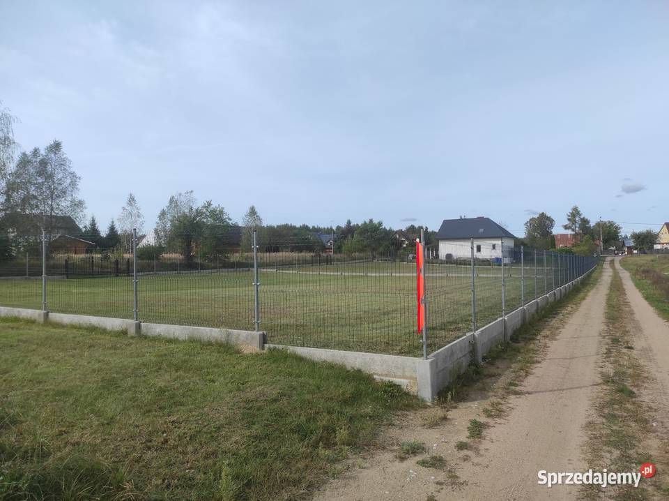 Dwie działki budowlane ogrodzone Płaska 16326 podlaskie Zambrów