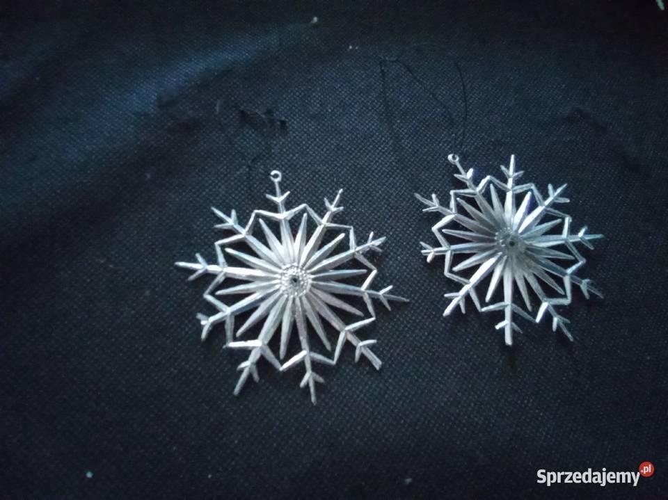 Gwiazdki płatki śniegu zawieszki na choinkę PRL Boże Narodzenie Warszawa sprzedam