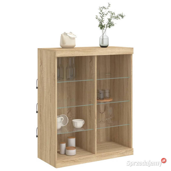 Szafka z oświetleniem LED dąb sonoma 81x37x100 Warszawa