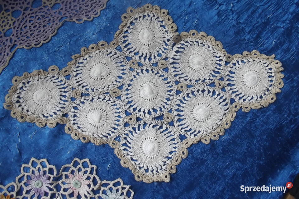 Serwetki 4 szydełko różne wielokolorowy Piekary Śląskie sprzedam