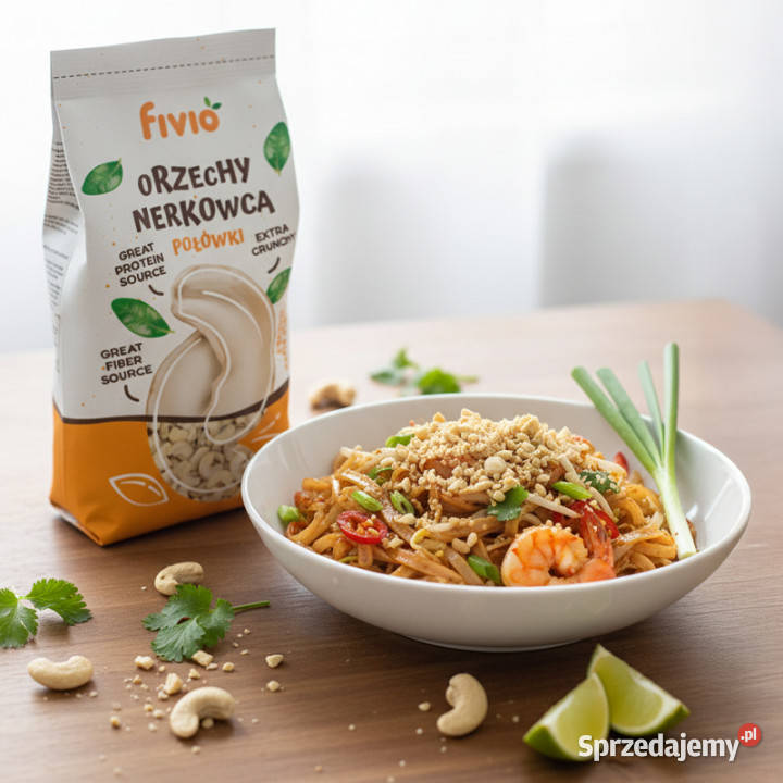 Orzechy nerkowca połówki 500g Orzechy Brzozów