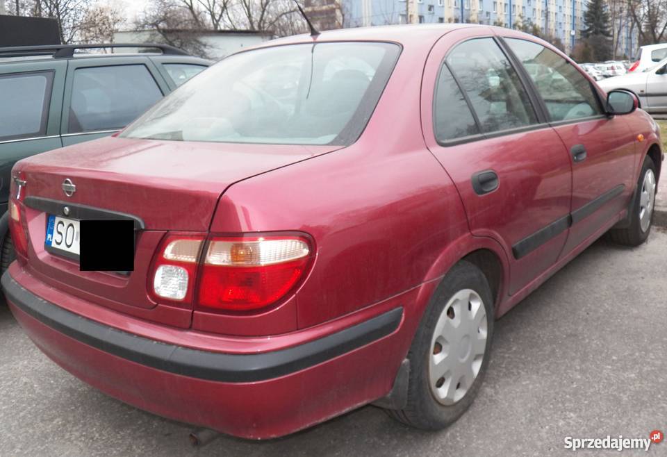 Nissan Almera N16 Sedan 2002 benzyna Rok produkcji 2001 Sosnowiec